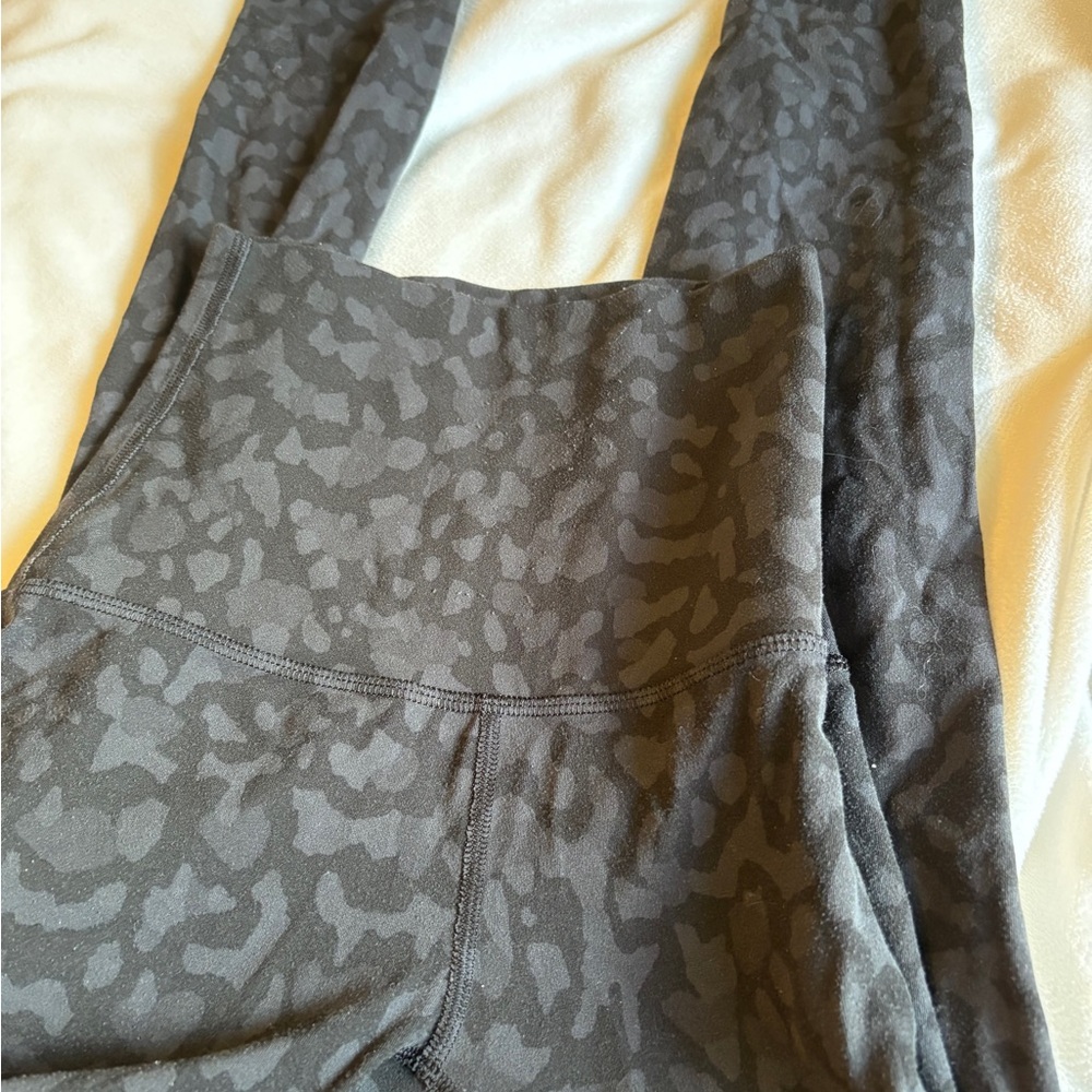 Gray Patterned Leggings